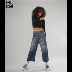 تصویر شلوار جین واید لگ کد2487 