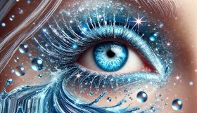 تصویر خرید و دانلود سابلیمینال تغییر رنگ چشم به آبی 