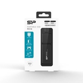 تصویر حافظه SSD پرتابل سیلیکون پاور مدل PX10 ظرفیت 1 ترابایت - مشکی SSD Hard 1 T