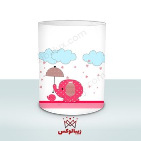 تصویر سبد اسباب بازی و سبد لباسی کودک پسرانه کودک دخترانه فیل صورتی 