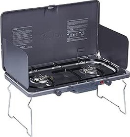 تصویر اجاق گاز دوقلوی باریک Kovea خاکستری Kgb-1312 تک سایز - ارسال 20 روز کاری Kovea Slim Twin Stove, Grey, Kgb-1312, One Size