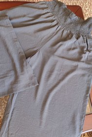 تصویر دامن شلواری نخی پفکی ریزش دار سایز آزاد 