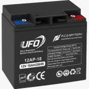 تصویر باتری سرب اسیدی 12 ولت 18 آمپرساعت UFO 12AP-18 