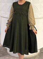 تصویر پیراهن بارداری شیردهی شاینا - طوسی / سایز یک تا دور سینه ۱۱۰ سانت 