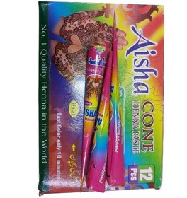 تصویر حنای قیفی عایشه 