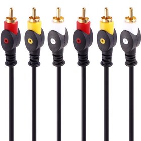 تصویر کابل 3 به 3 صدا و تصویر RCA تسکو مدل TC 13 به طول 1.5 متر 