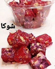 تصویر لوکوم گل محمدی گردویی Valnut lokum 