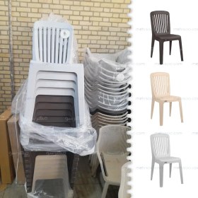 تصویر صندلی پلاستیکی پولاد مونیکا نرده ای 103 monica chair fanced 103