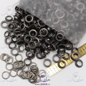 تصویر حلقه پانچ سایز 32 دودی با واشر (بسته 1000 عددی) 