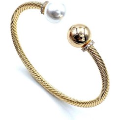 تصویر دستبند طرح دیوید یورمن گوی و مروارید David Yurman Orb and Pearl Design Bracelet