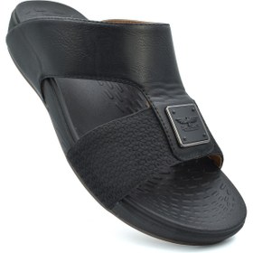 تصویر صندل عربی مردانه مدل القائد 32183 برند al qaed Arabic Sandals for Men's Al Qaed 32183