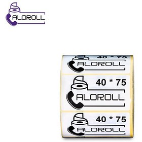 تصویر لیبل کاغذی تک ردیف 40x75 ا 40x75 Thermal Printer Paper Label 40x75 Thermal Printer Paper Label