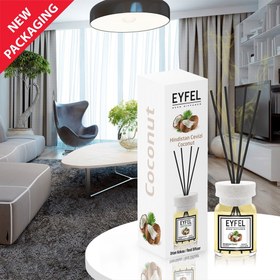 تصویر خوشبوکننده هوا ایفل مدل Coconut نارگیل حجم 120 میلی لیتر eyfel air freshener