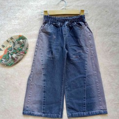 تصویر شلوار دخترانه بگ شافل جین سایز 65تا100 K1006053 
