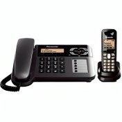 تصویر تلفن سیمی پاناسونیک مدل KX-TG3661J همراه یک گوشی بی‌سیم 