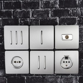 تصویر کلید کولر اسیا مدل کریستالی نقره ای 