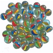 تصویر تیله شیشه ای سایز کوچک بسته 85 عددی Glass Marbles