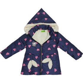 تصویر کاپشن دخترانه طرح خرگوش سایز ۳ تا ۶ سال 