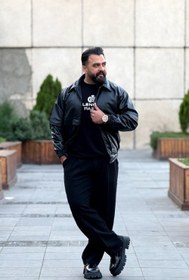 تصویر کاپشن چرمی استین دو تیکه - بوتیک ماکان 