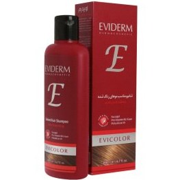 تصویر شامپو اویدرم مناسب موهای رنگ شده حجم 200 میل - Eviderm Evicolour Shampoo 