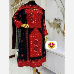 تصویر لباس بلوچی 5 وجب سوزنی طرح جدید 