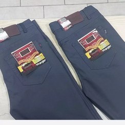تصویر شلوار کتان کشی مردانه سایز ۴۴ تا ۵۲ طوسی تیره 
