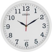 تصویر ساعت دیواری سیتیزن ساده در چهار رنگ مختلف آرامگرد و بی صدا یکسال گارانتی موتور - قطر 41 سانت میخوام / 1 عدد 