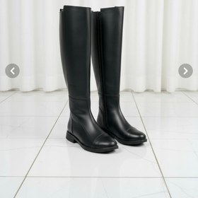 تصویر بوت بلند چرمی زنانه دخترانه بوت تا زانو - قهوه ای سوخته / ۳۸ 