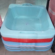 تصویر سبد داخل سینک مربعی بزرگ 