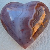 تصویر عقیق سلیمانی خط رنگی تراش قلب مخصوص آویز Aghigh solaymani khat rangi