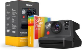 تصویر Polaroid Now 2nd Generation I-Type Instant Camera + Film Bundle - Now Black Camera + 16 Color Photos (6248) - ارسال 10 الی 15 روز کاری 