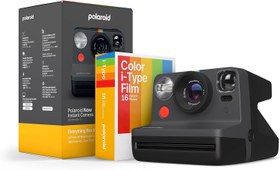 تصویر Polaroid Now 2nd Generation I-Type Instant Camera + Film Bundle - Now Black Camera + 16 Color Photos (6248) - ارسال 15 الی 20 روز کاری 