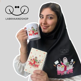 تصویر مقنعه معلمی چاپی ۳۰ 