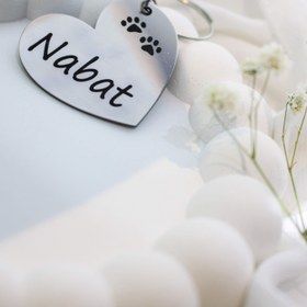 تصویر پلاک Nabat - 4 سانت / 3 حک / مشکی 