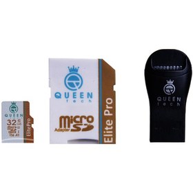 تصویر کارت حافظه کوئین تک مدل +Elite pro 566X ظرفیت ۳۲ گیگابایت کلاس ۱۰ UHS-I U3 