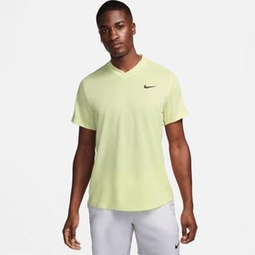 تصویر تی شرت تنیس مردانه نایک NikeCourt Dri-FIT Victory- زرد 