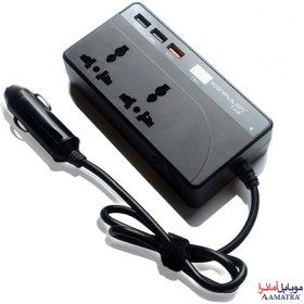 تصویر اینورتر (مبدل) برق خودرو 24 و 12 به 220 و 110 ولت کانفلون مدل Konfulon CZ-01 KONFULON Car inverter 12v24v to 220V volt converter truck household power reverse transformer charging socket model : CZ01