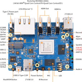 تصویر اورنج پای 5 پلاس با 16 گیگ رم - Orange Pi 5 Plus 16G RAM 