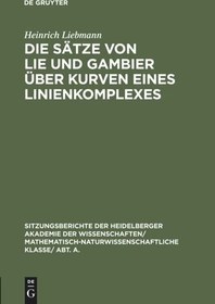 تصویر دانلود کتاب Die Sätze von Lie und Gambier über Kurven eines Linienkomplexes Reprint 2019 کتاب آلمانی قضایای دروغ و گمبیر در مورد منحنی های مختلط خط Reprint 2019