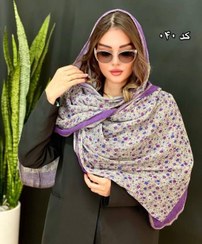 تصویر شال پلیسه گل ریز وارداتی کد 040 