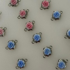 تصویر پلاک دستبندی گل رز 