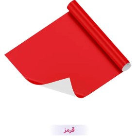 تصویر کاغذ کادو تک رنگ قرمز 