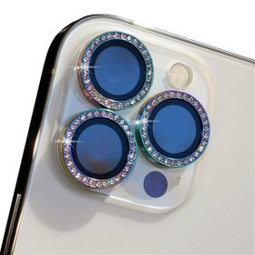 تصویر محافظ لنز نگین دار هلوگرامی - Iphone 11 ا Hologram Jeweled Lens Protector Hologram Jeweled Lens Protector