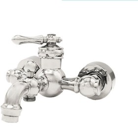 تصویر شیر اهرمی حمام کروم مدل ماهور mahoor chrome bath mixer