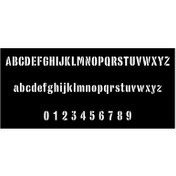 تصویر شابلون مدل اعداد و حروف الفبای انگلیسی کد SP671-2 