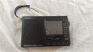 تصویر رادیو سونی قدیمی سالم کلکسیونی 