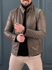 تصویر کت چرم 6328 ماشی سیر 