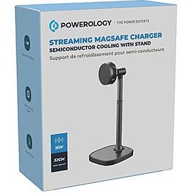 تصویر هولدر و شارژر وایرلس POWEROLOGY مدل STREAMING MAGSAFE 