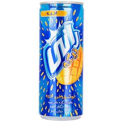 تصویر آبمیوه انبه رانی حجم ۲۴۰ میلی لیتر با تکه های میوه 