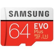 تصویر کارت حافظه سامسونگ microSDHC مدل EVO PLUS ظرفیت 64 گیگابایت 